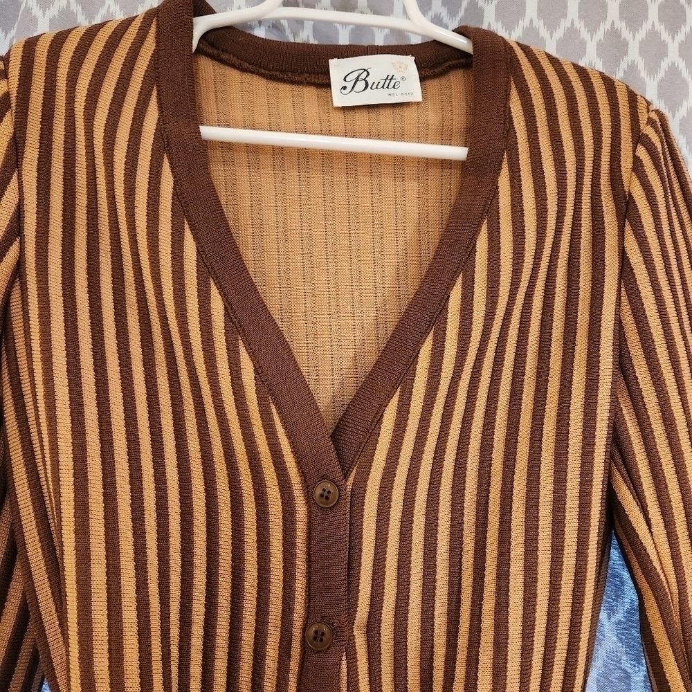 Jonathan Logan Butte Knit Vintage Cardigan NWT size 10 - Picture 10 of 11
